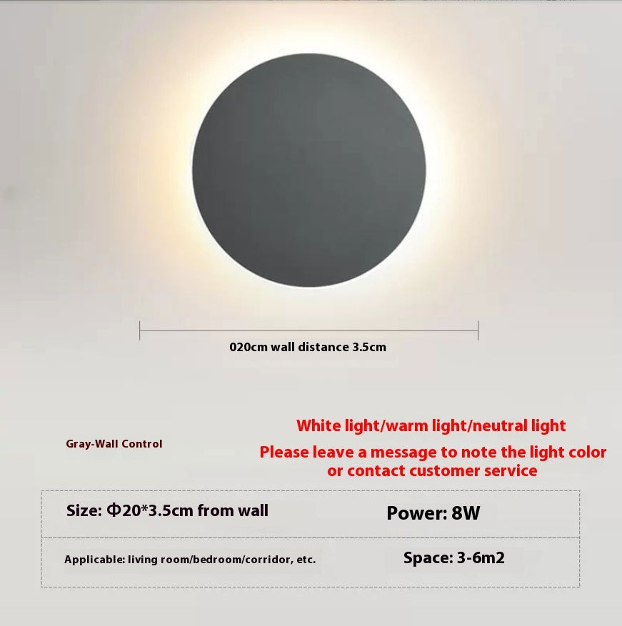 Simple Corridor Stair Wall Background Wall Light Touch