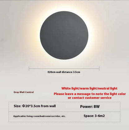 Simple Corridor Stair Wall Background Wall Light Touch