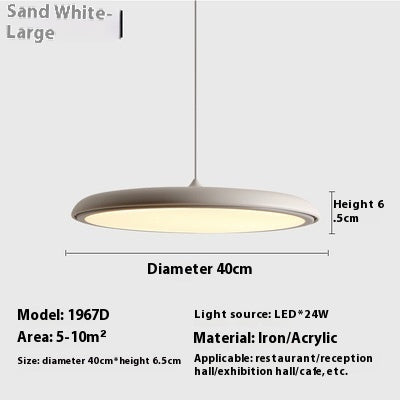 Dining Room Chandelier Macaron Flying Saucer Artistic Lamp