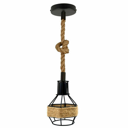 Retro Industrial Metal Pendant Light – Vintage Suspended Ceiling