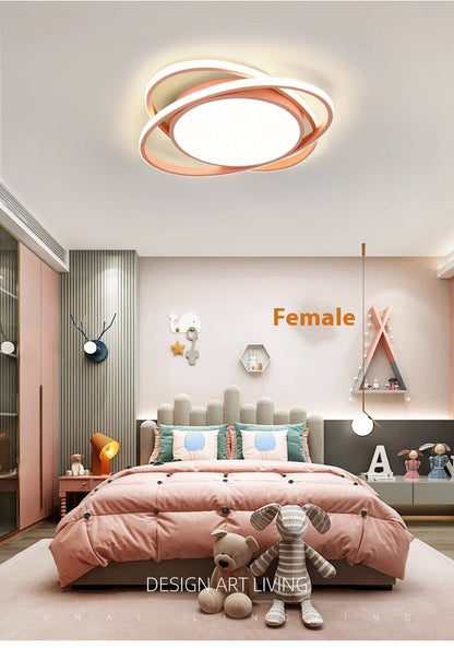 Master Bedroom Lamp New Simple Modern Atmosphere Living Room Ceiling Round Balcony