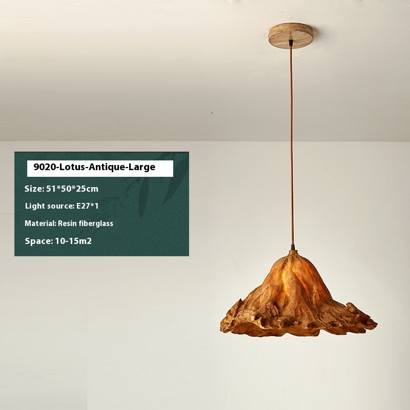 Modern Gold Lotus Leaf Pendant Light