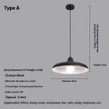 Modern Black Metal Pendant Lamp