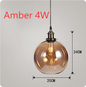 Nordic Industrial Glass Pendant Chandelier