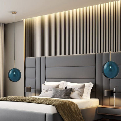 Modern Minimalist Glass Restaurant Single-head Droplight