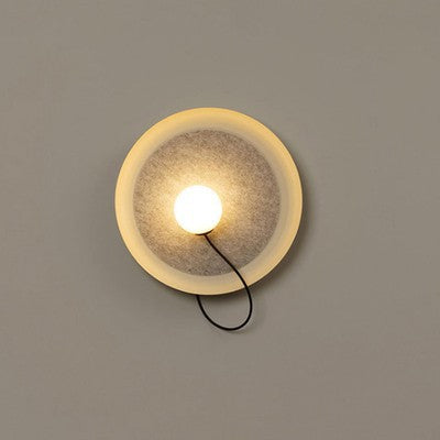 Minimalist Iron Wall Lamp with PVC Shade