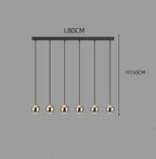 Modern Aluminum Ball Pendant Chandelier