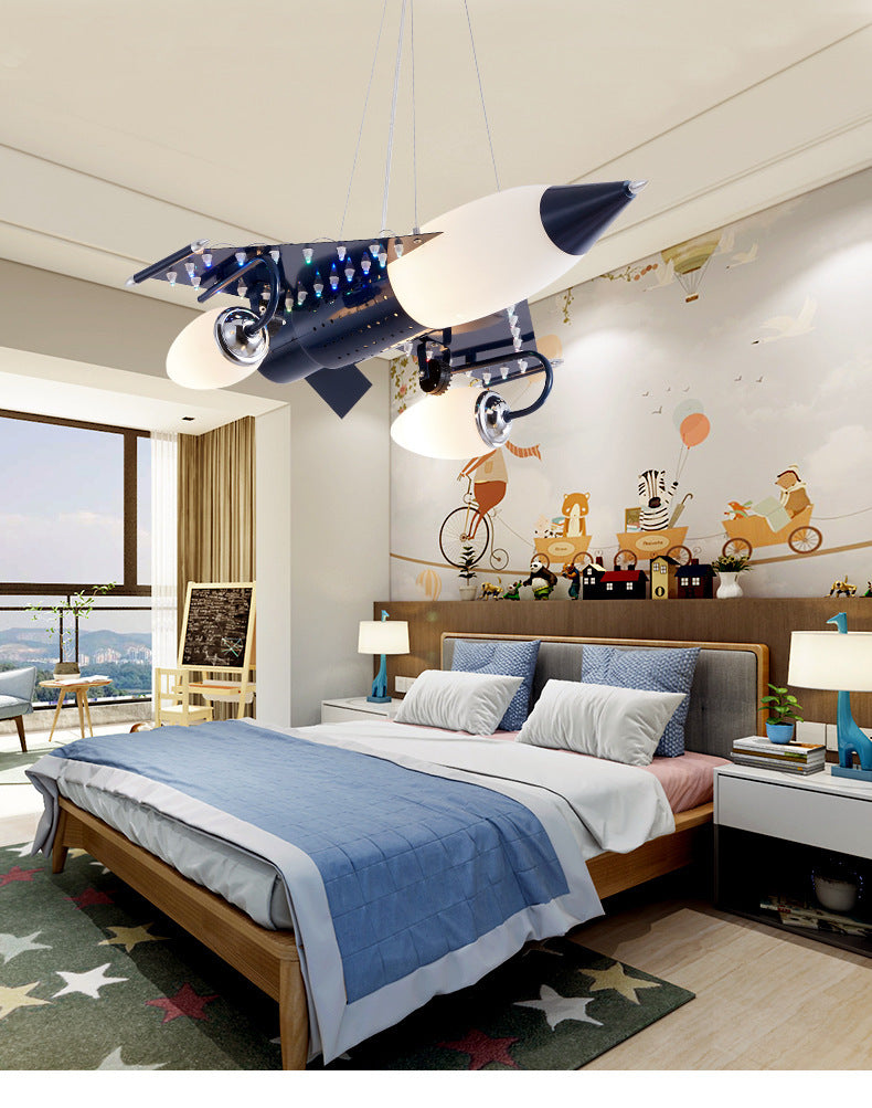 Fighter Living Room Chandelier Creative Children's Dining Room