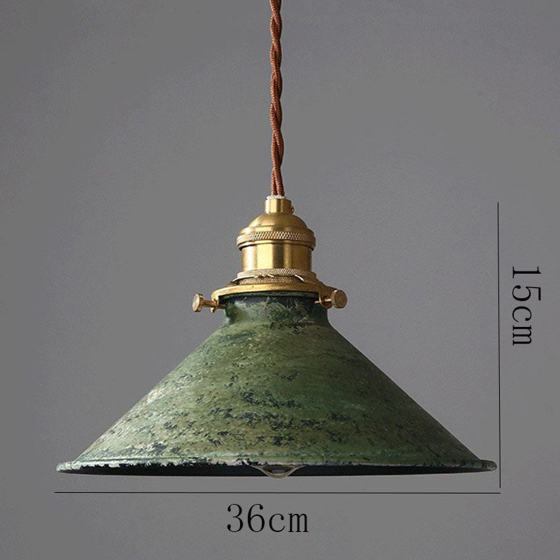 Retro Cafe Pendant Lamp Copper & Iron Design