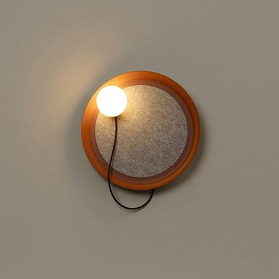 Minimalist Iron Wall Lamp with PVC Shade