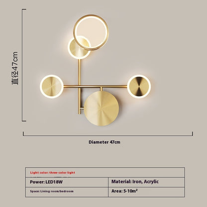 Creative Bedroom Bedside Lamp Modern Minimalist Wall Lamp