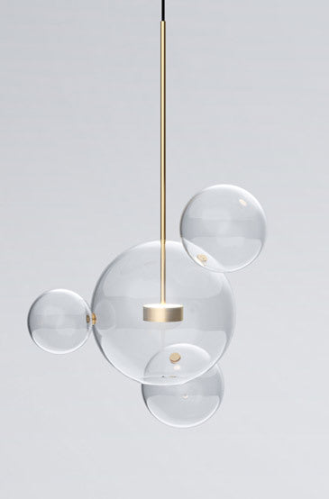 Nordic Glass Bubble Pendant Chandelier LED