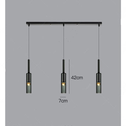 Italian Minimalist Bedroom Bedside Chandelier Light Luxury All Copper Crystal Glass