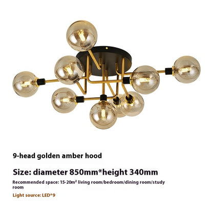 Study And Restaurant Living Room Room Magic Bean Light Luxury Ceiling Lamp