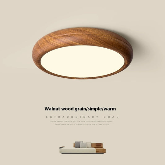 Bedroom Ceiling Lamp Creative Walnut Colors