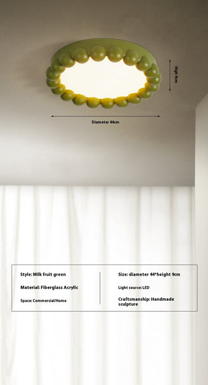 Nordic Cream Style Bedroom Light Ceiling Lamp Modern Silent Style