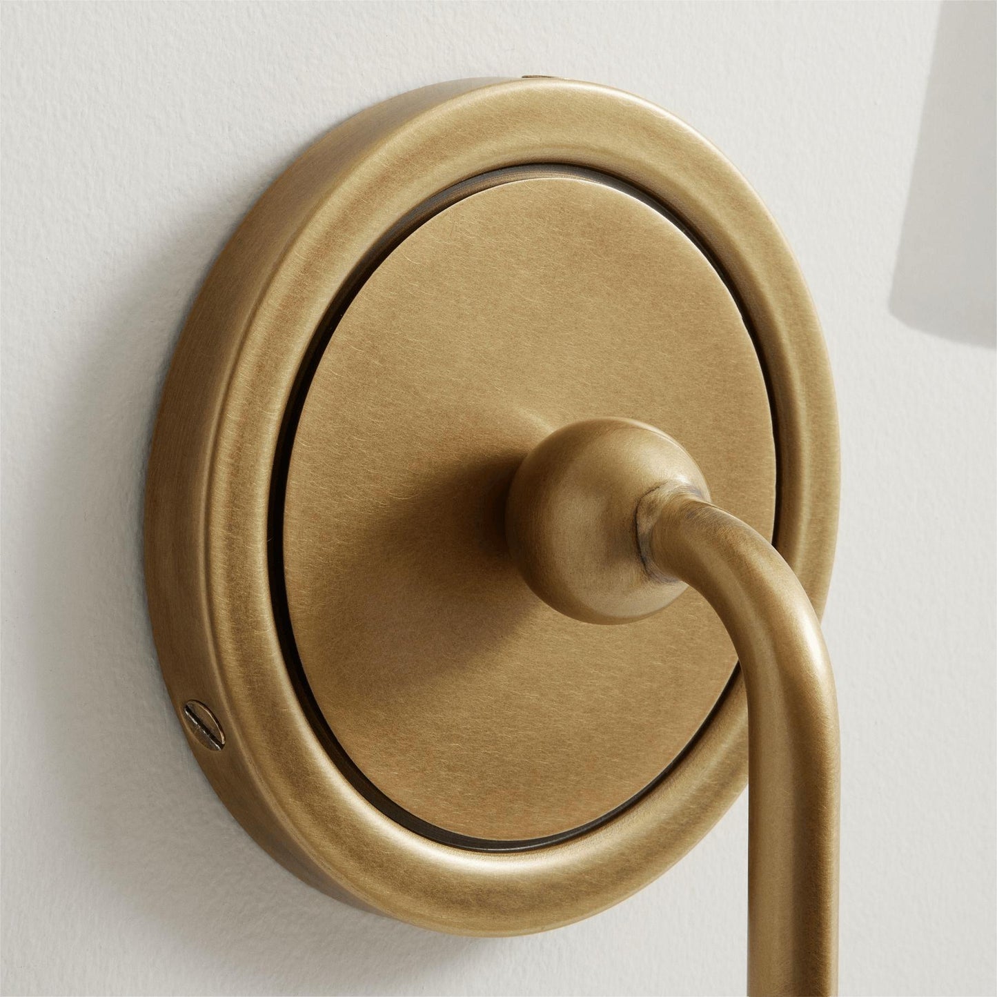French Medieval Copper Alloy Fabric Bedside Wall Lamp