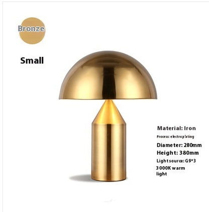 Hardware Mushroom-shaped Haircut Table Creative Bedside Lamp