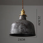 Retro Cafe Pendant Lamp Copper & Iron Design