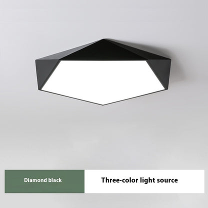 Color Macaron Ceiling Lamp Creative Geometric Room Lamp