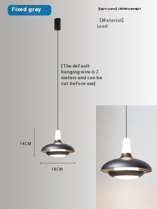 Lámpara Colgante Nórdica LED Ajustable para Cabecera