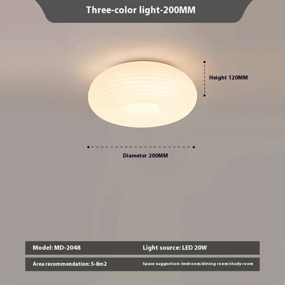 Full Spectrum Bedroom Light Nordic Minimalist Modern Cream Storm Lantern