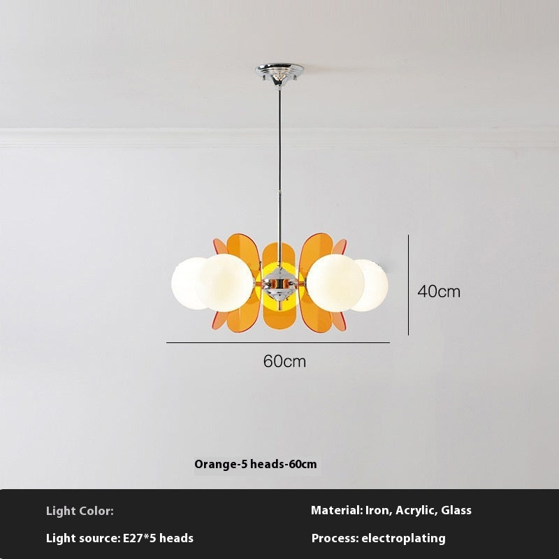 Retro Dining Room Chandelier Living Room Bedroom Eye Protection Chandelier