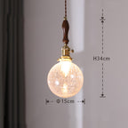 Japanese Round Retro Copper Pendant Light