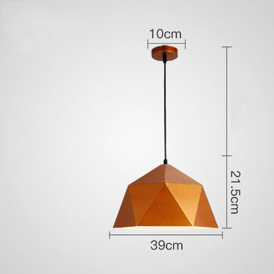 Colorful Geometric Iron Pendant Light