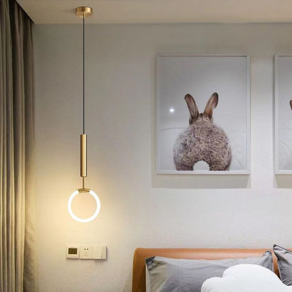 Nordic Minimalism U-shaped Bedroom Bedside Chandelier