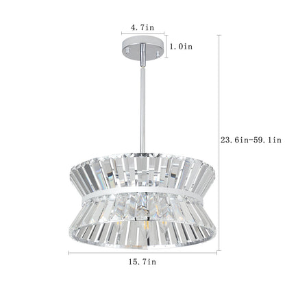 Modern Crystal Chandelier for Living-Room Round Cristal Lamp Luxury