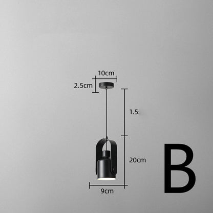 Nordic Bedside Small Chandelier Bar Art Three-head Dining Room Lamp