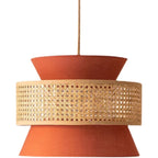 Rattan Woven Pendant Light - Hand-Woven Design