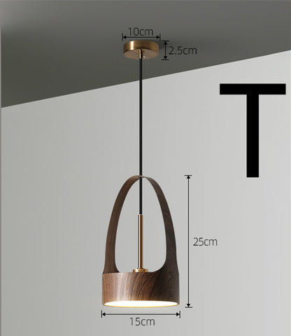 Nordic Bedside Small Chandelier Bar Art Three-head Dining Room Lamp