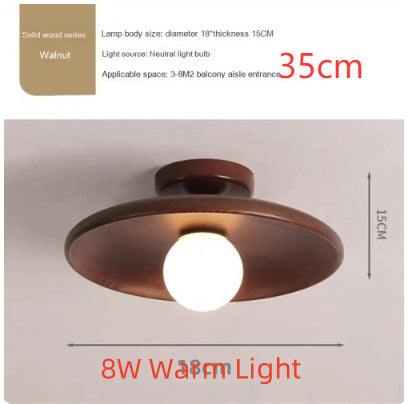 Japanese-style Solid Wood Aisle Light Ceiling Lamp Modern Minimalist