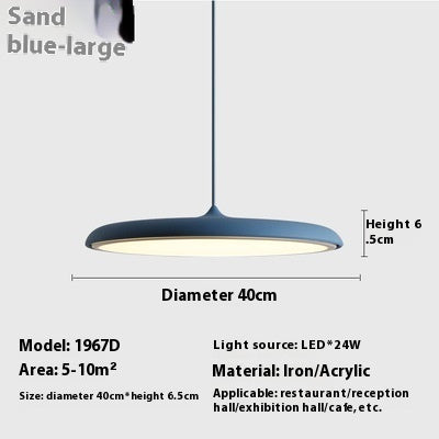 Dining Room Chandelier Macaron Flying Saucer Artistic Lamp