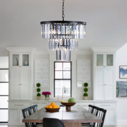 Black Luxury Crystal Chandelier Modern Chandeliers Lights Fixture