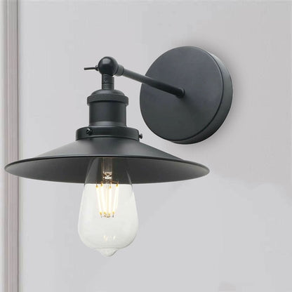 Black Finish Simple Flat Wall Light ~1503