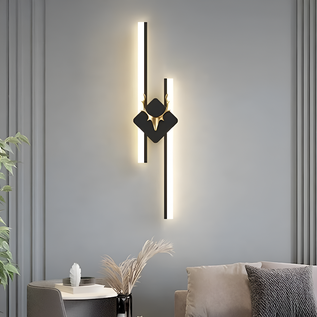 Decorative Vertical Deer Wall LED Light for Home Décor Size 15X10X12