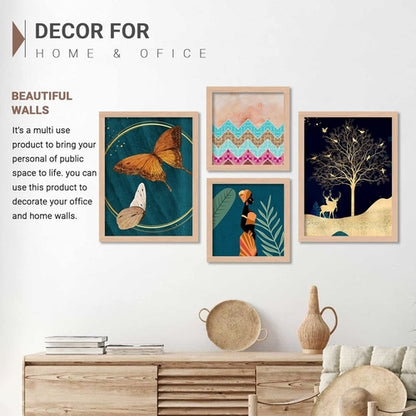 Modern Art Wall Painting for Living Room, Bedroom - Framed Wall Decor