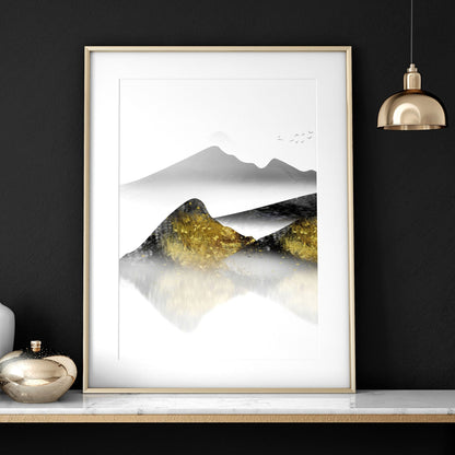 Home office decor ideas | set of 3 Japanese wall art