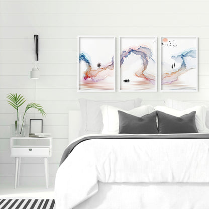 Japan gallery wall art | set of 3 wall art for bedrooms
