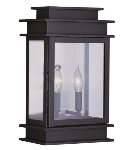 Livex 2016-07 2 Light Outdoor Wall Lantern in Bronze