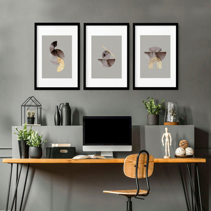Wall art in office | set of 3 framed wall art