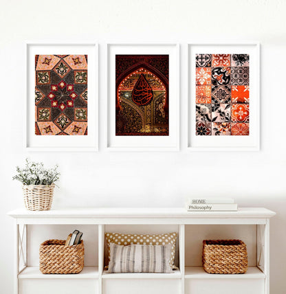 Morocco prints | Set of 3 living room wall art
