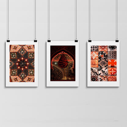 Morocco prints | Set of 3 living room wall art