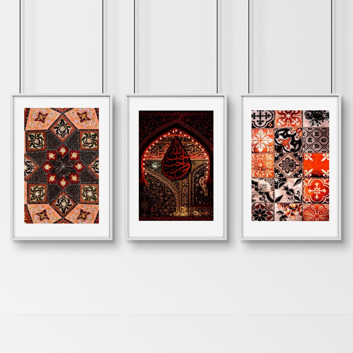 Morocco prints | Set of 3 living room wall art