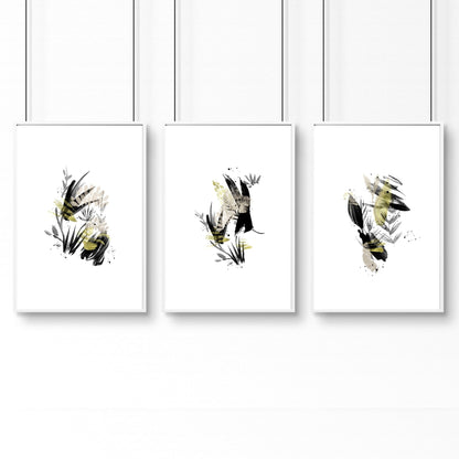 Wall pictures for office | set of 3 wall art prints