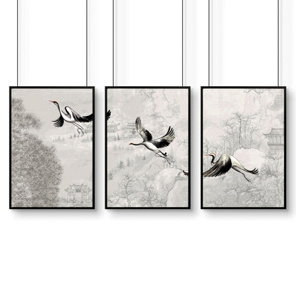 Wall decoration in office | set of 3 wall art prints