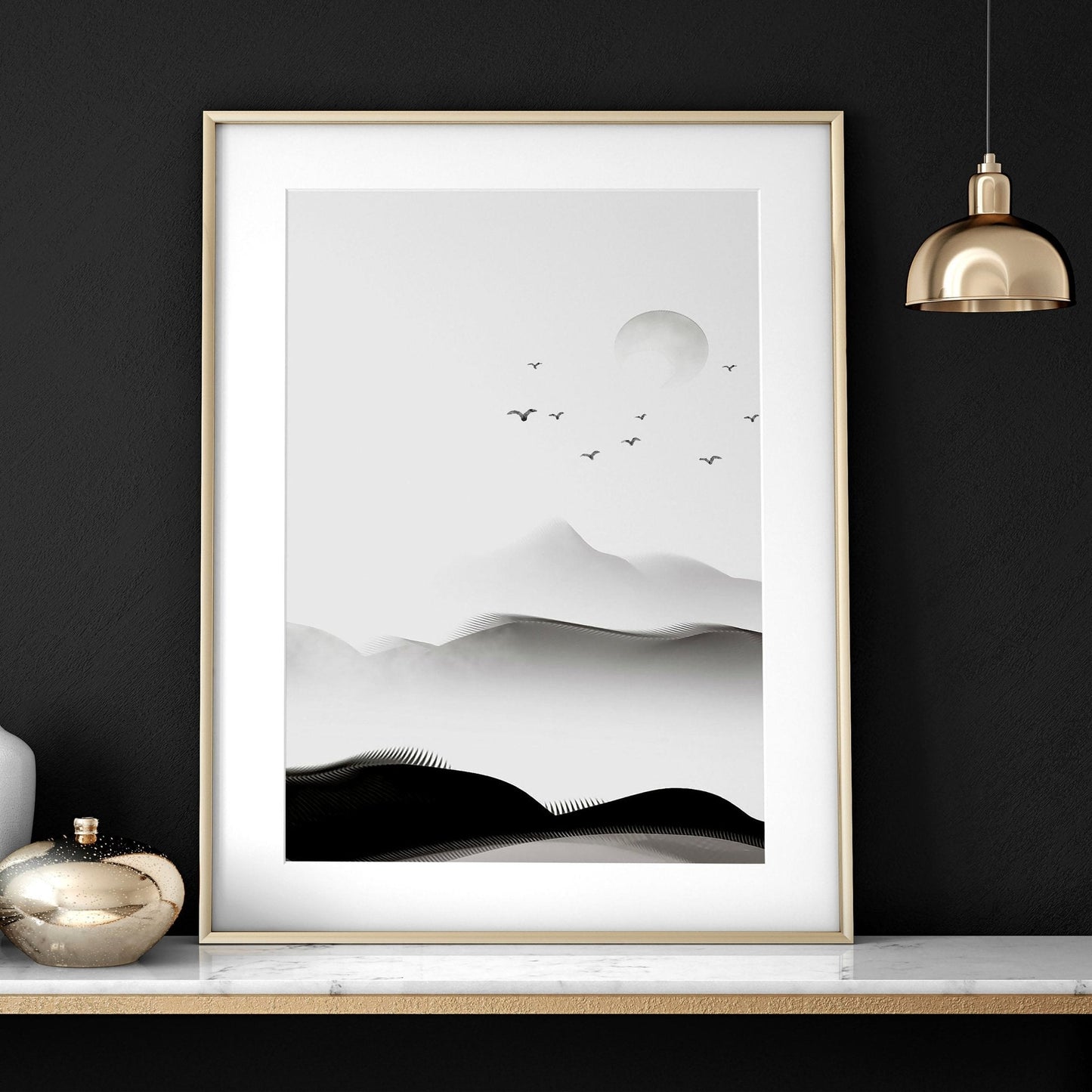 Office prints for the wall | set of 3 framed wall art